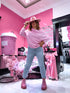 ELYNDI sweater "SYMMETRY 37709" - SOFT PINK